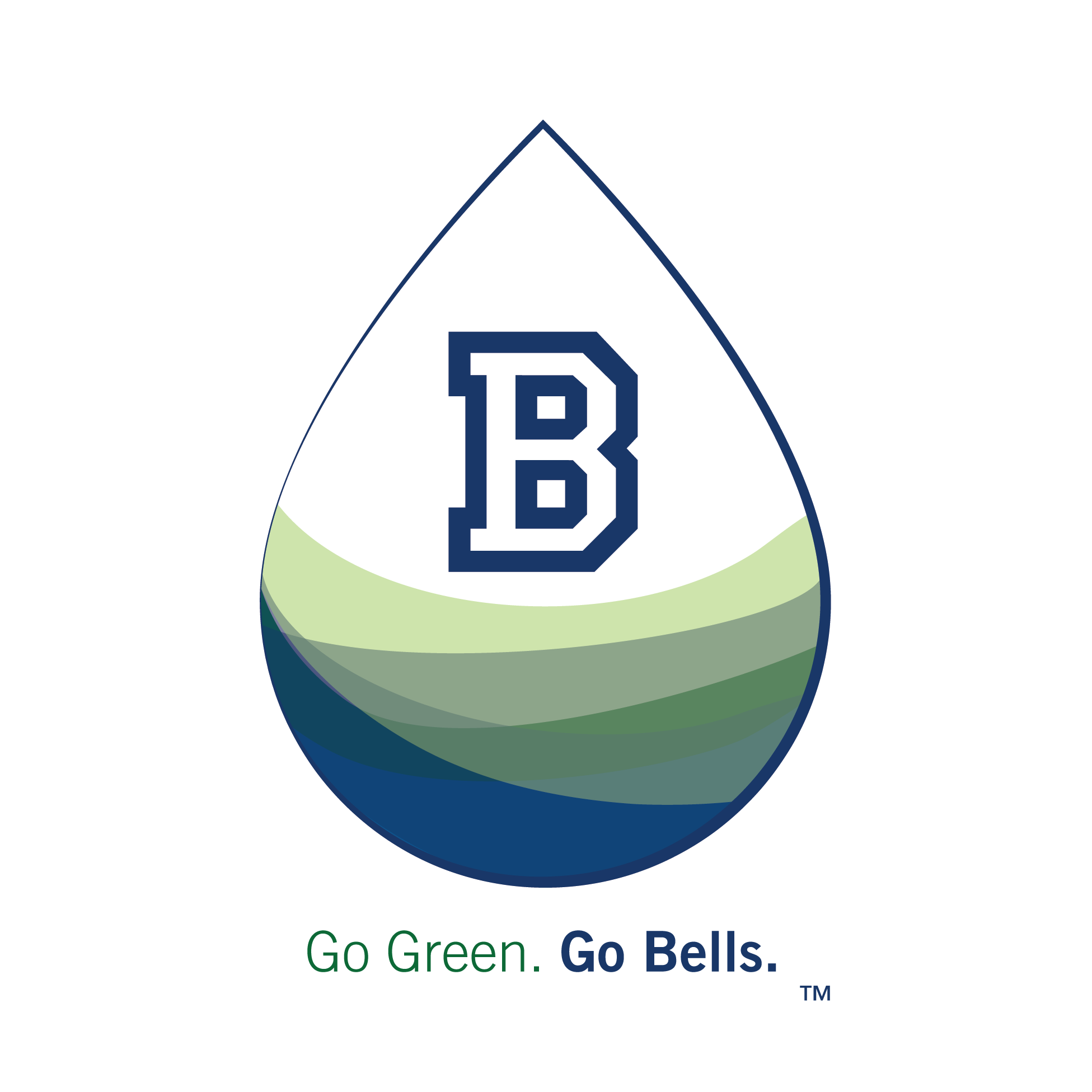 Go Green. Go Bells Green Logo