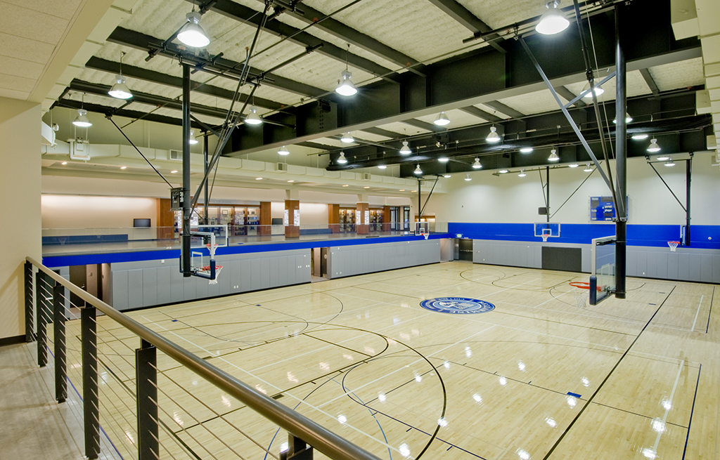 Patricia & Stephen Schott Athletic Center: Practice Courts, Fitness Center